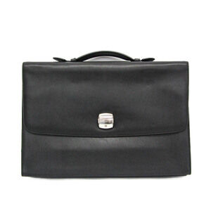 Dunhill MULSANNE FK6060A Men's Leather Briefcase,Document Case Black